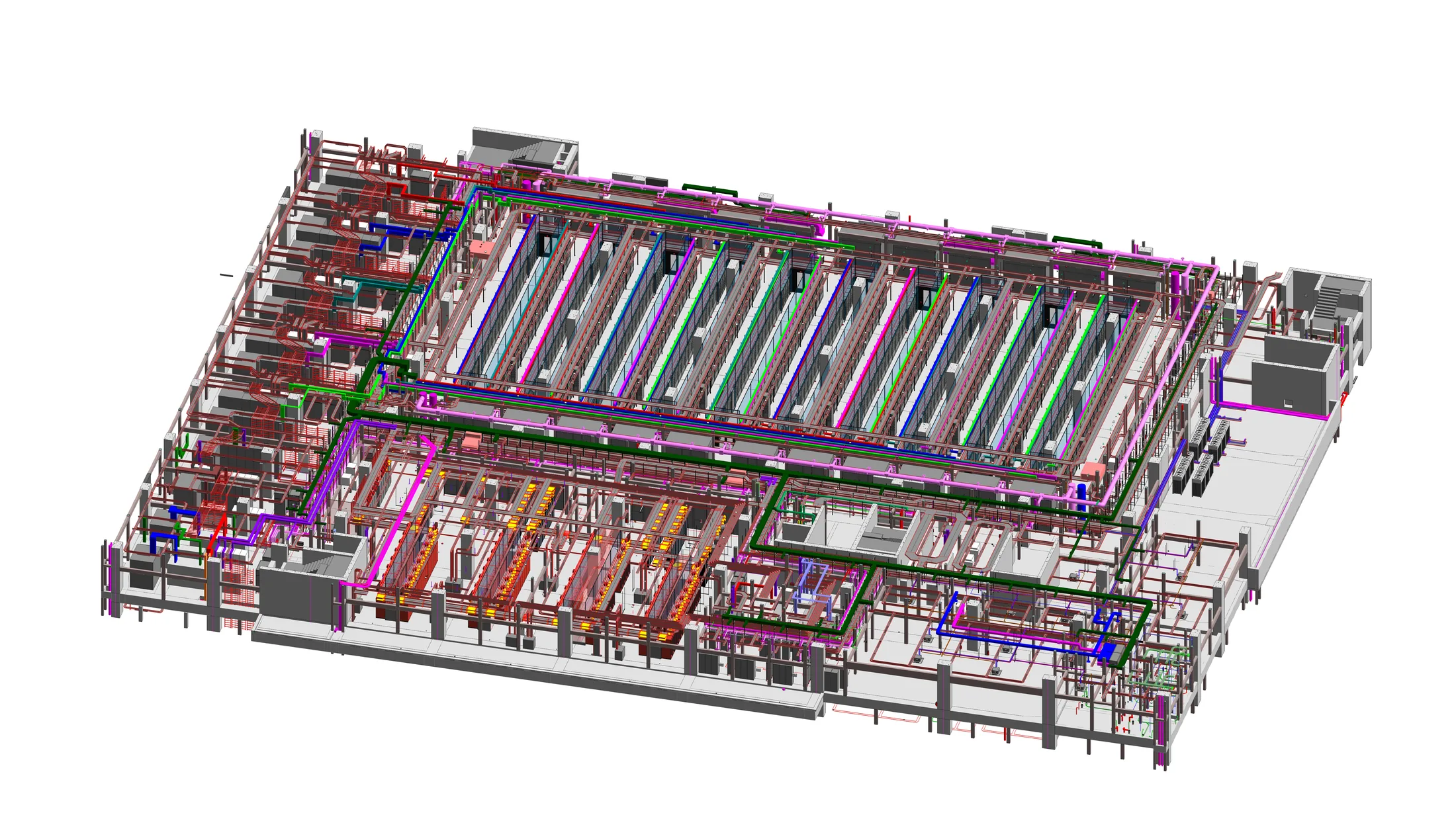Data center BIM project visualization
