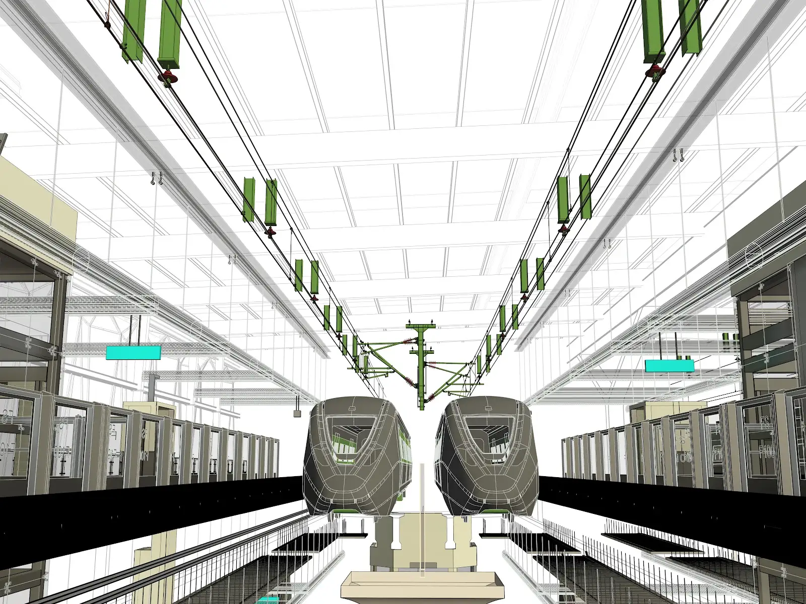 Rail infrastructure BIM project visualization